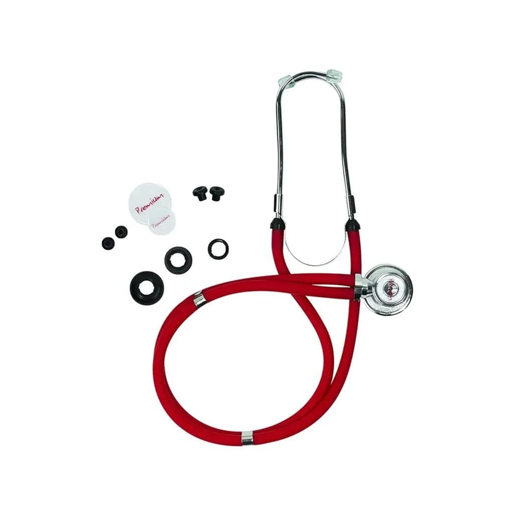 Estetoscópio Rappaport G-Tech Premium Cor Vermelho