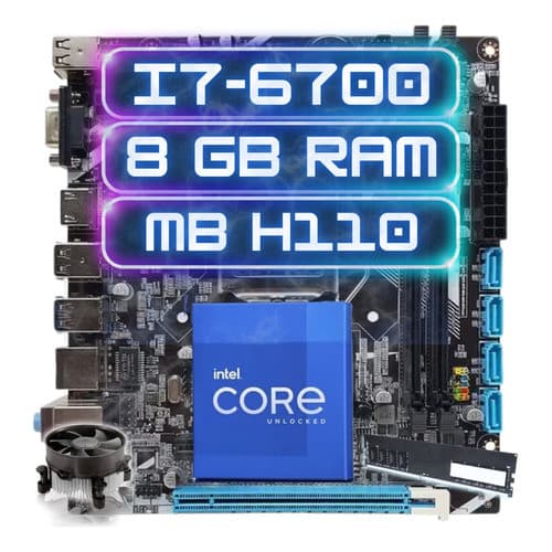 Kit Intel Gamer I7 6ª Geração H110 Memória 8gb Ddr4