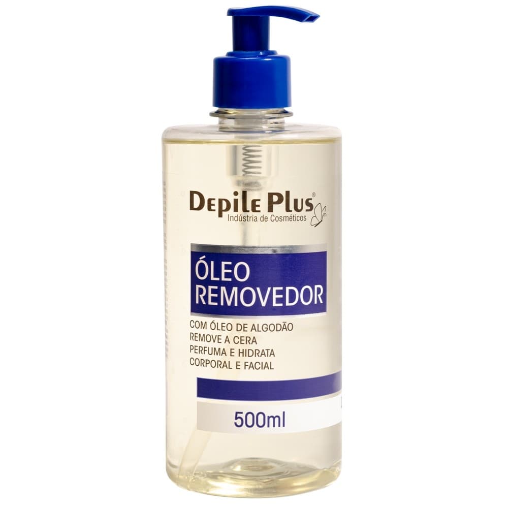 Óleo Hidratante Removedor de Cera de Algodão 500ML Depile Plus