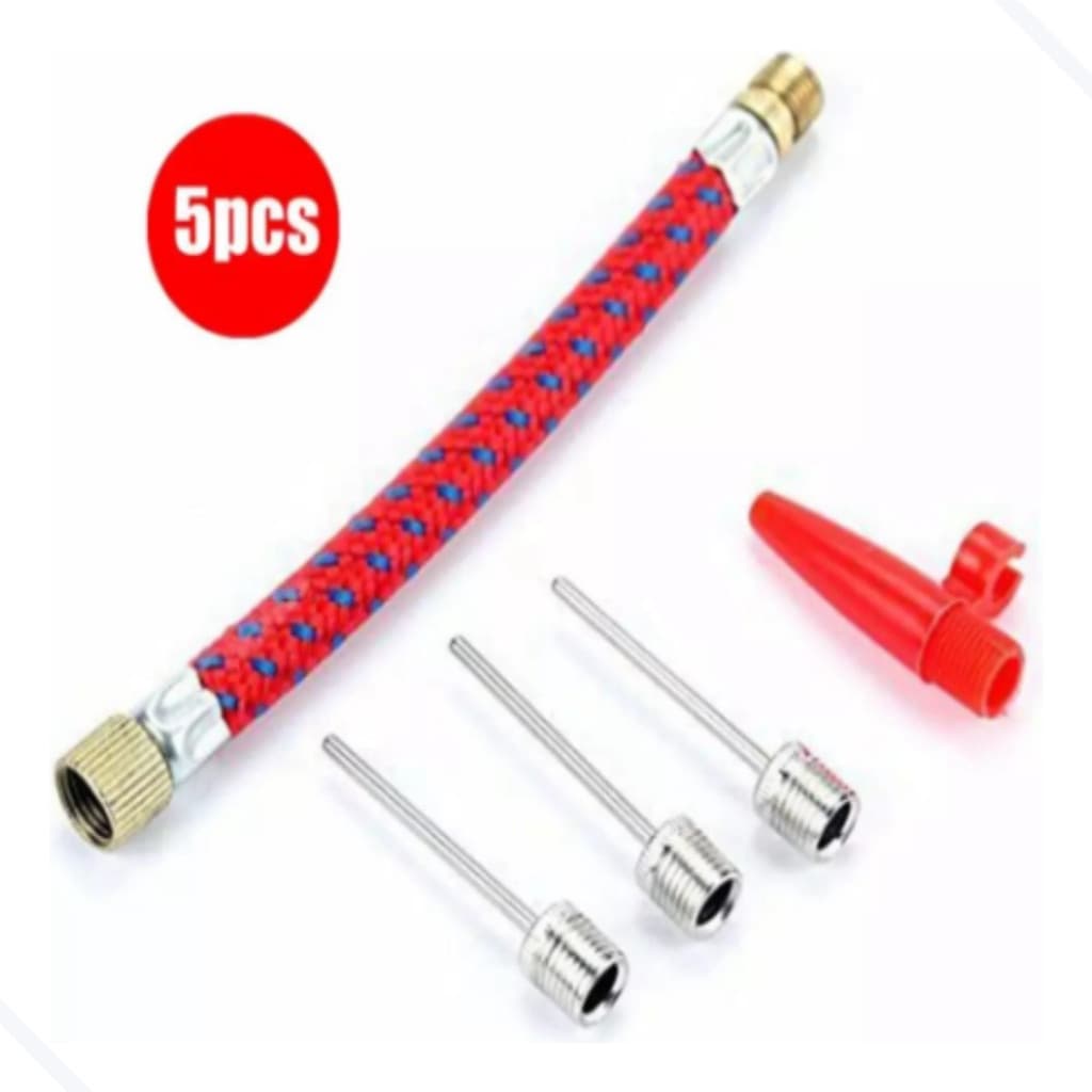 Kit Bicos Para Encher Inflar Bolas Balões  Boias Piscinas - 5 Peças