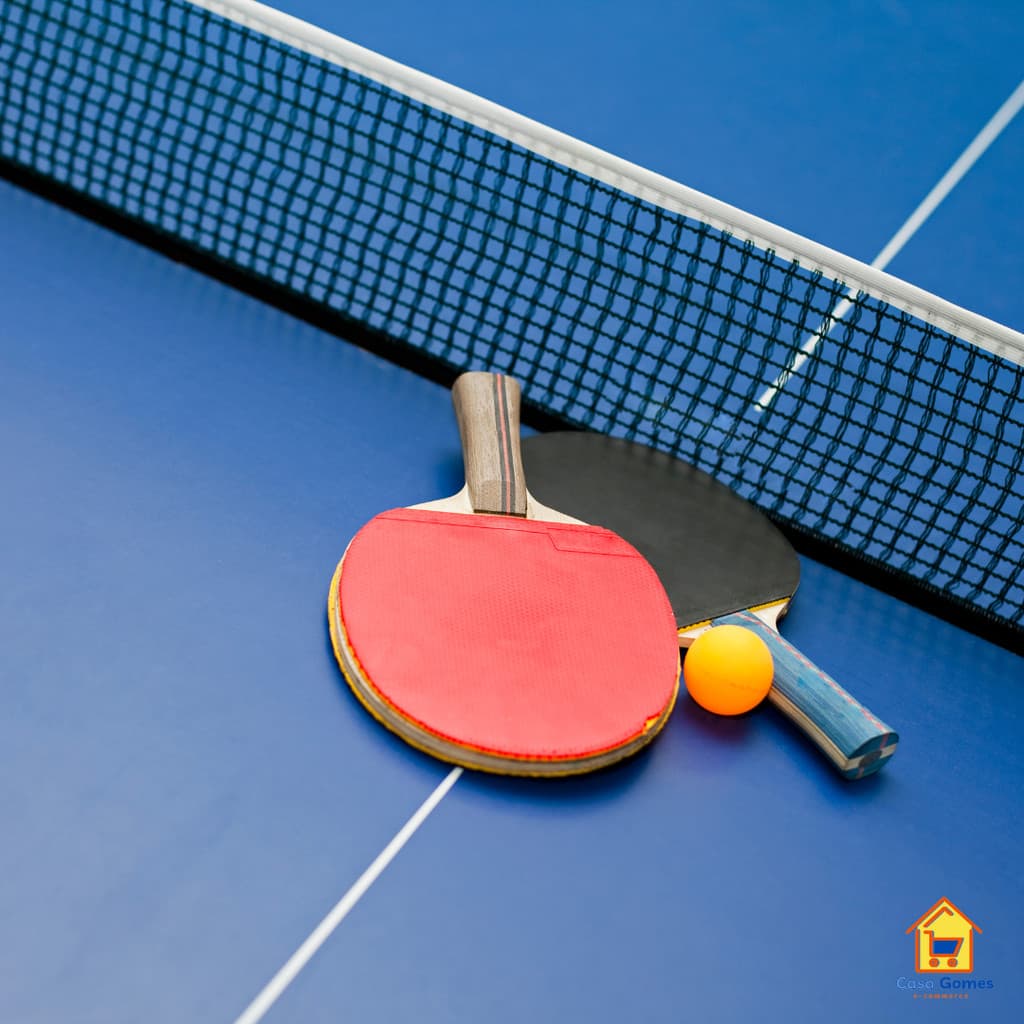 Kit Ping Pong Tênis Mesa Com 2 Raquetes/3 Bolinhas ou Kit Completo: 2 Raquetes, 3 Bolinhas, Suporte e Rede
