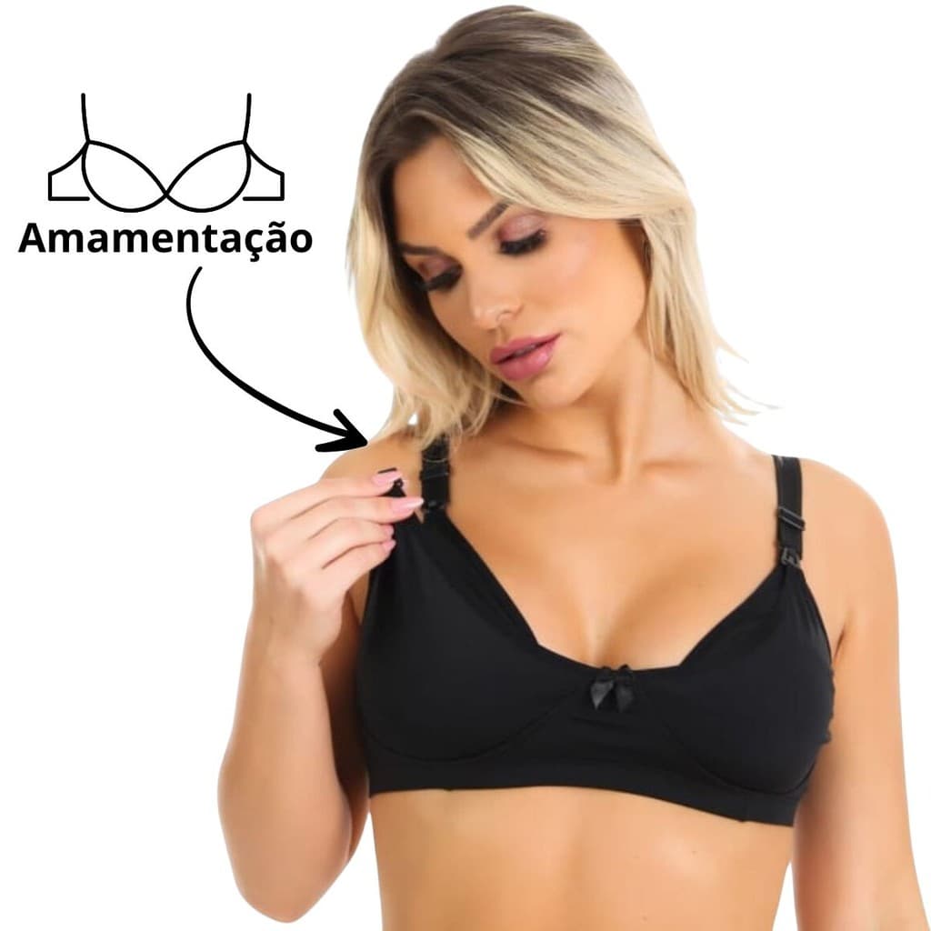 Sutiã Amamentação Reforçado Gestante Pós Parto Maternidade - AmaLiz Ads