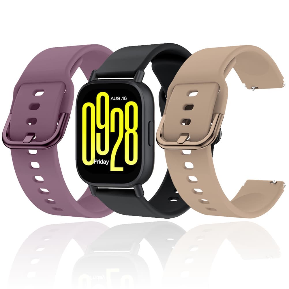 Pulseira para Xiaomi Redmi Watch 5 Active / Redmi Watch 5 Lite de Silicone Acessórios De Banda 22MM para Amazfit Bip 6