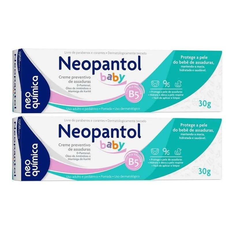 Kit 2 Pomada Para Assaduras Neopantol 30g - Neo Química