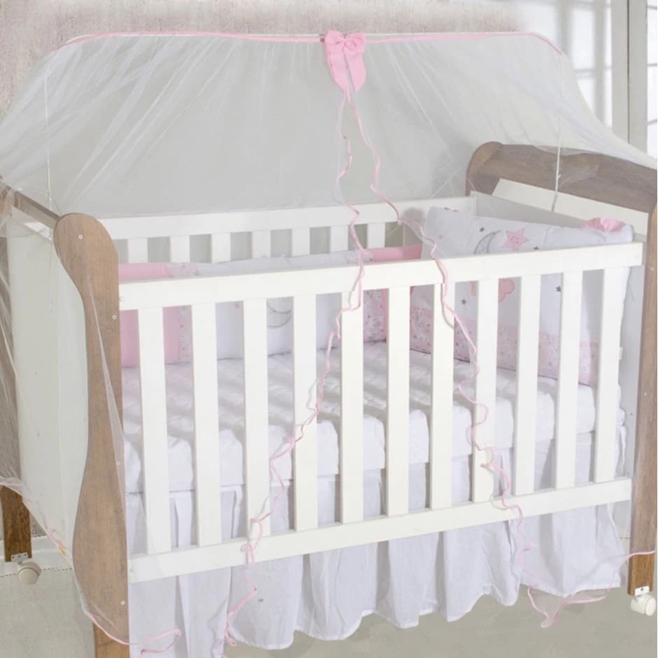 Mosquiteiro de Berço Nacional e Americano Tela Cortinado Véu Sem Varão 6m Circunferência Proteção Anti-Insetos,Mosquito