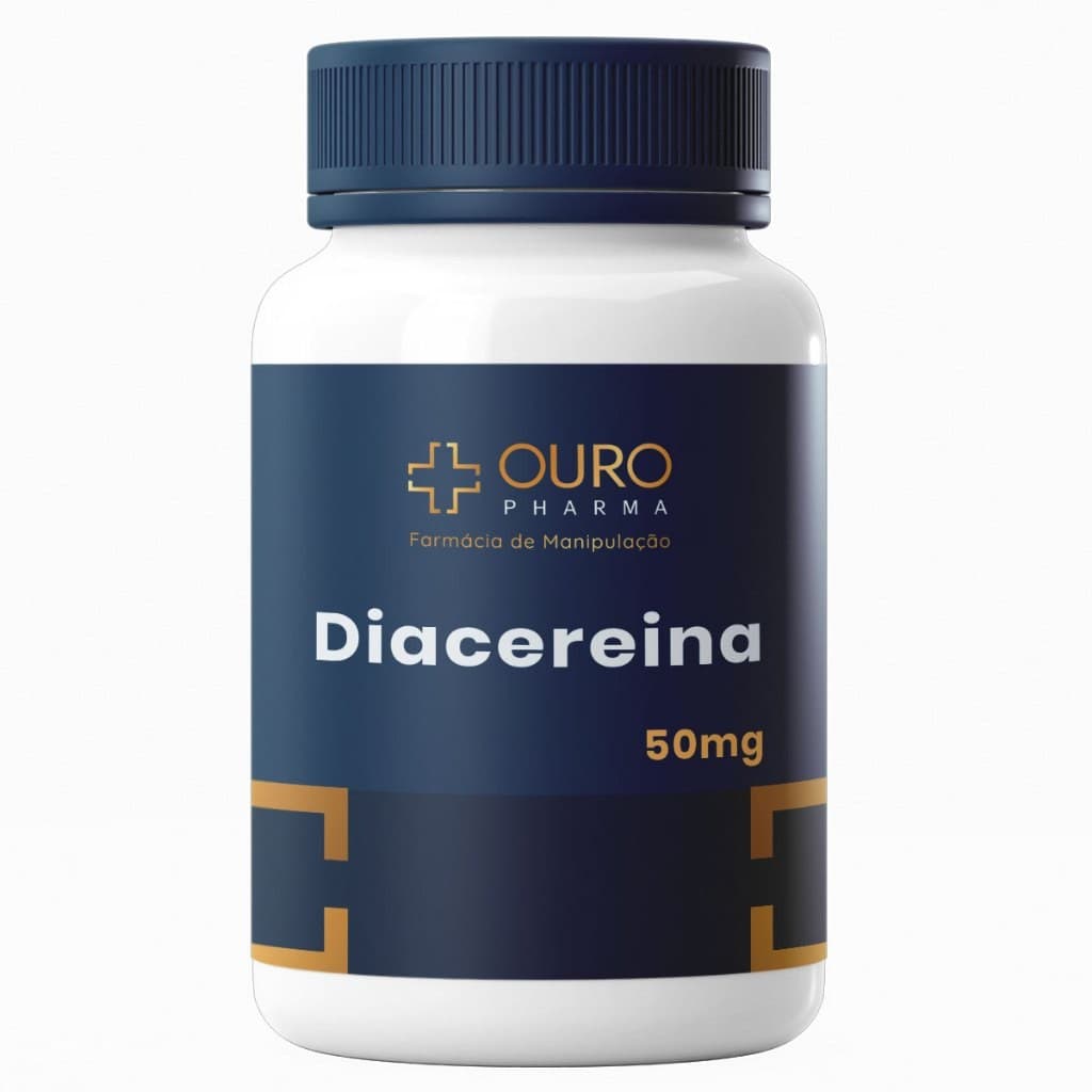 Diacereina 50mg 100% Natural com Laudo 60 ou 120 Cápsulas