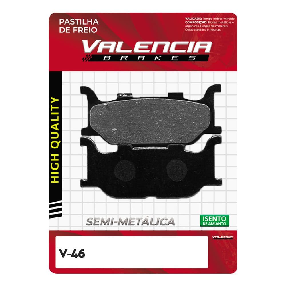 Pastilha Freio Dianteiro Horizon 150/ Kansas 150/ Nh 190/ Virago 250/ DragStar 250 Valencia