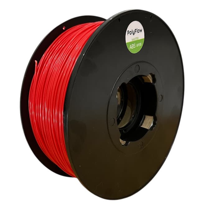 Filamento ABS GP35 Vermelho 1,75mm 1kg Polyflow