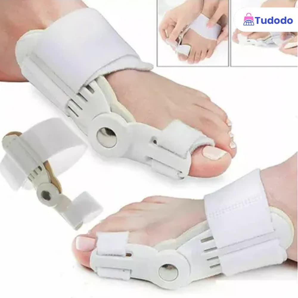 Kit 2 em 1: Corrector de Joanetes Ortopédico Noturno + Palmilha Articulada