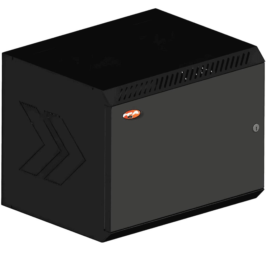 Rack Horizontal 7U Montado Preto PPA 19” CFTV Redes