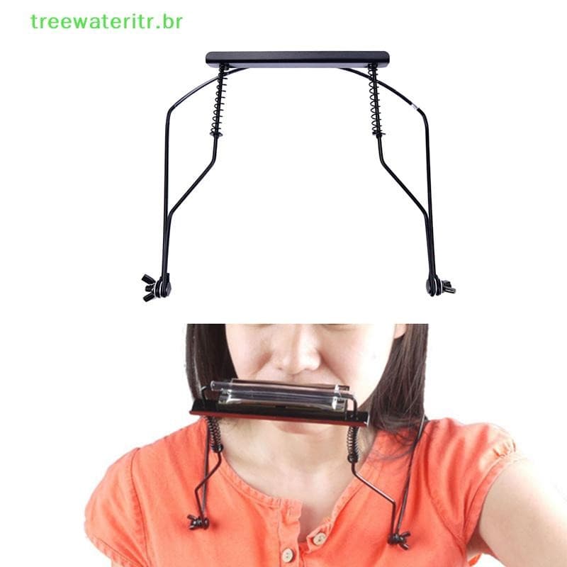 treewateritr Suporte De Montagem Em Rack De Pescoço Para Gaita De 10 Furos Ajustável Adequado br