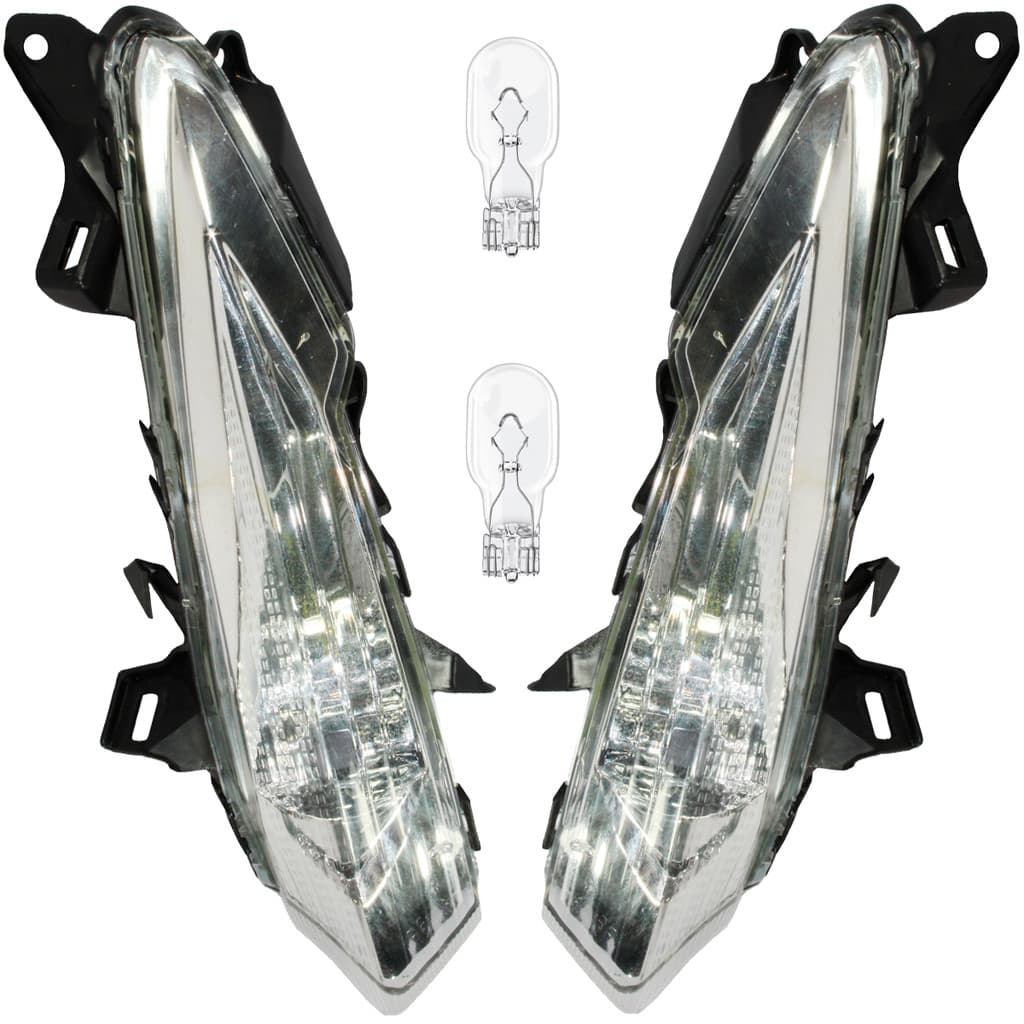 Kit 2 pisca seta com lâmpada dianteiro Biz 125 Biz125 Biz110 2018 em diante modelo cristal 