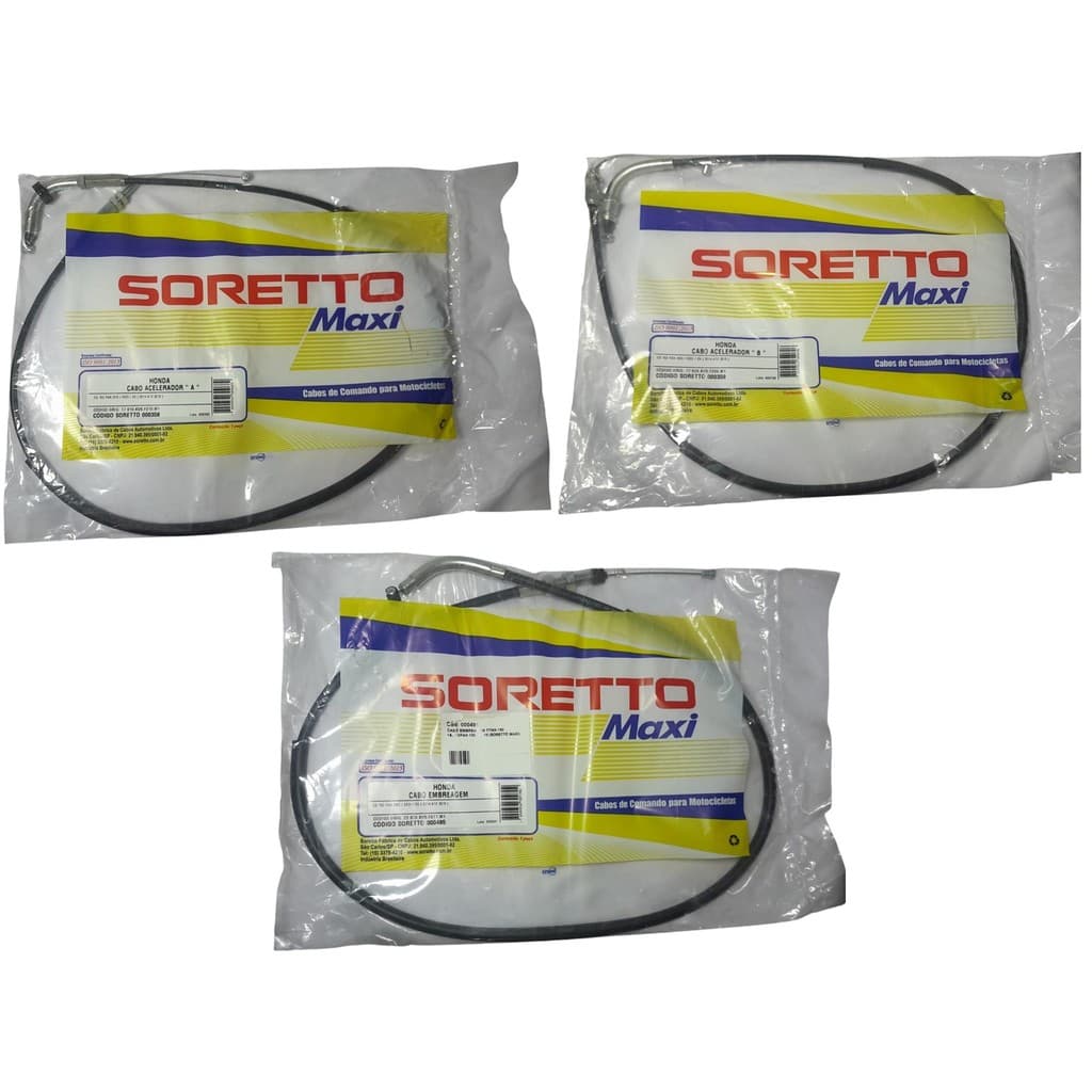 Cabos Acelerador E Embreagem Titan Fan 150 14 Á 15, Start 150 15