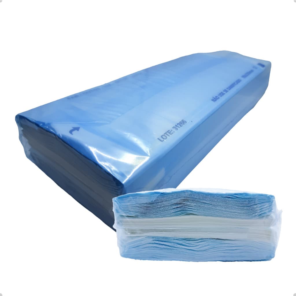 Envelope Selante Esterilização Alicate Autoclave 9x23cm Papel  Grau Cirúrgico