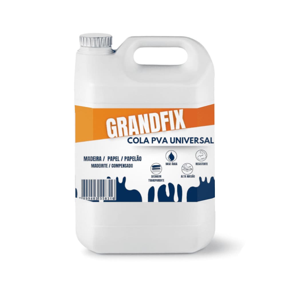 Mega Cola Branca Madeira Pva Artesanato Papelão Escolar 5kg