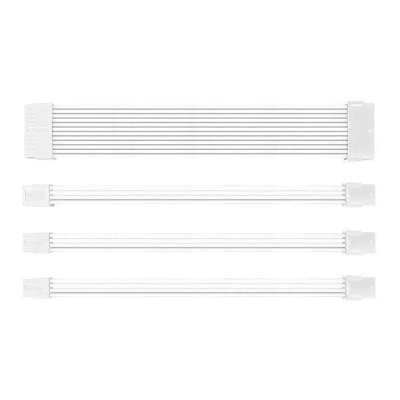Kit Cabo Sleeved Pichau CS110, 24P+8P+PCIe 2x8P, Branco, PCH-CS110-WHT02