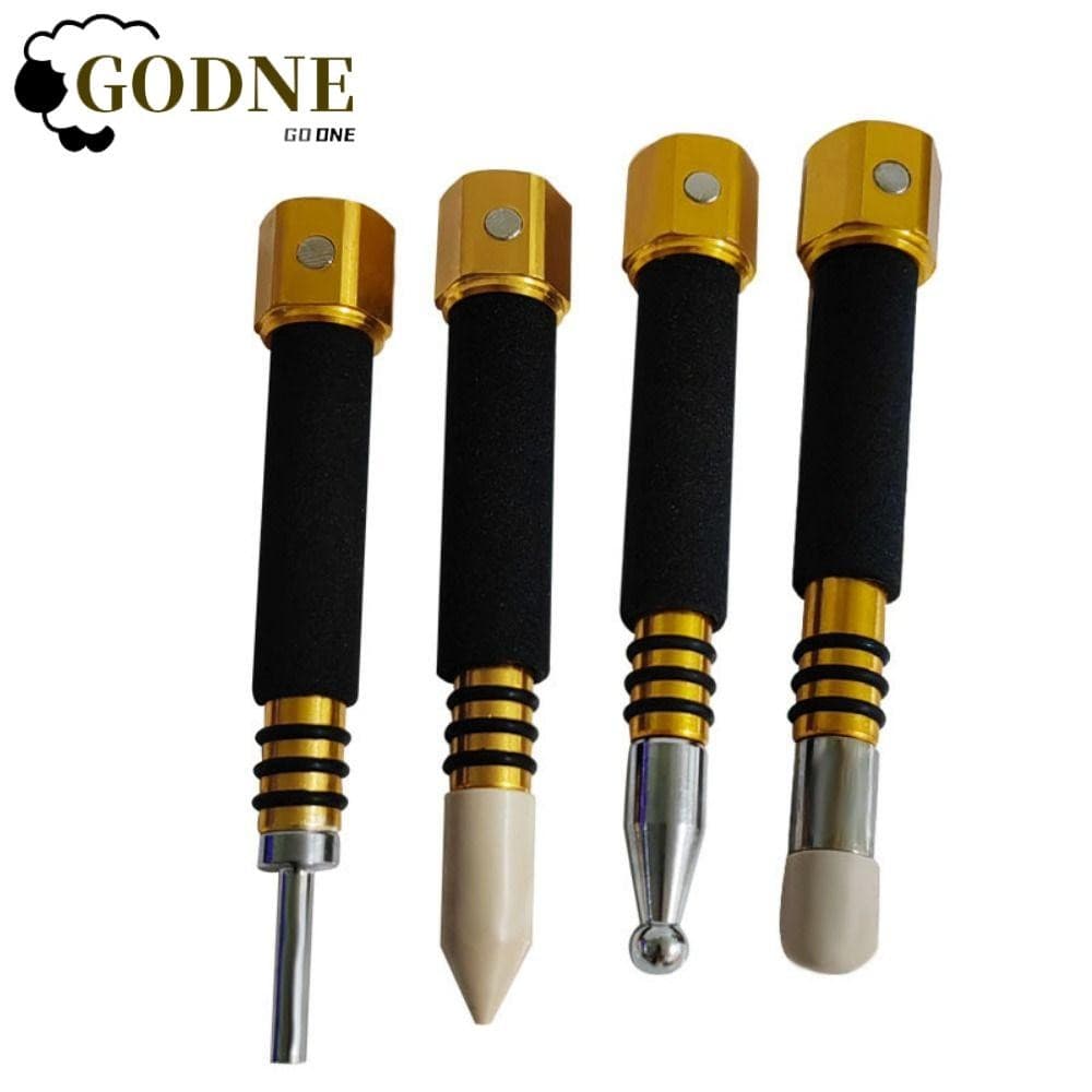 GODNESSFO 4 Unidades De Ferramenta De Reparo De Amassados De Carroceria De Carro , Caneta Antiderrapante De Liga De Alum