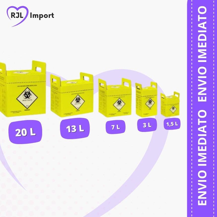 Caixa/Coletor Perfuro Cortante - Todos Tamanhos