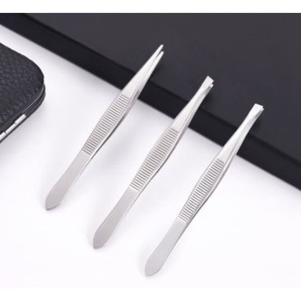 Kit 3 Pinças Para Designer De Sobrancelhas /3 ponta diferente