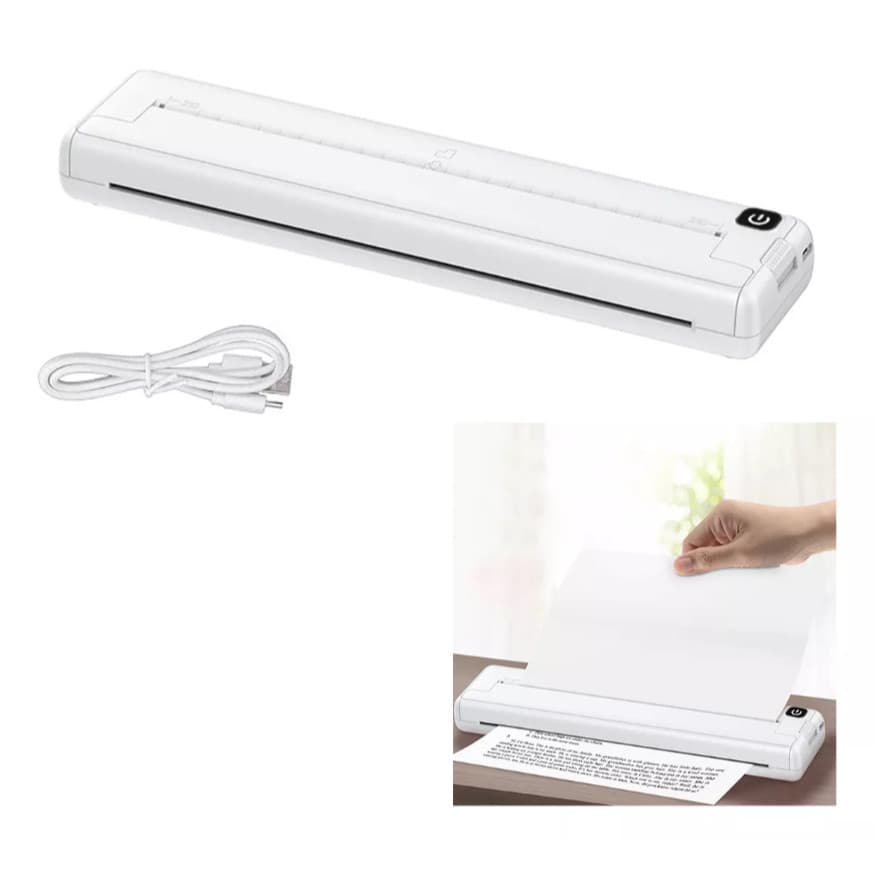 Impressora Termica A4 Portatil Bluetooth App Celular Recarregavel Usb Maxbom
