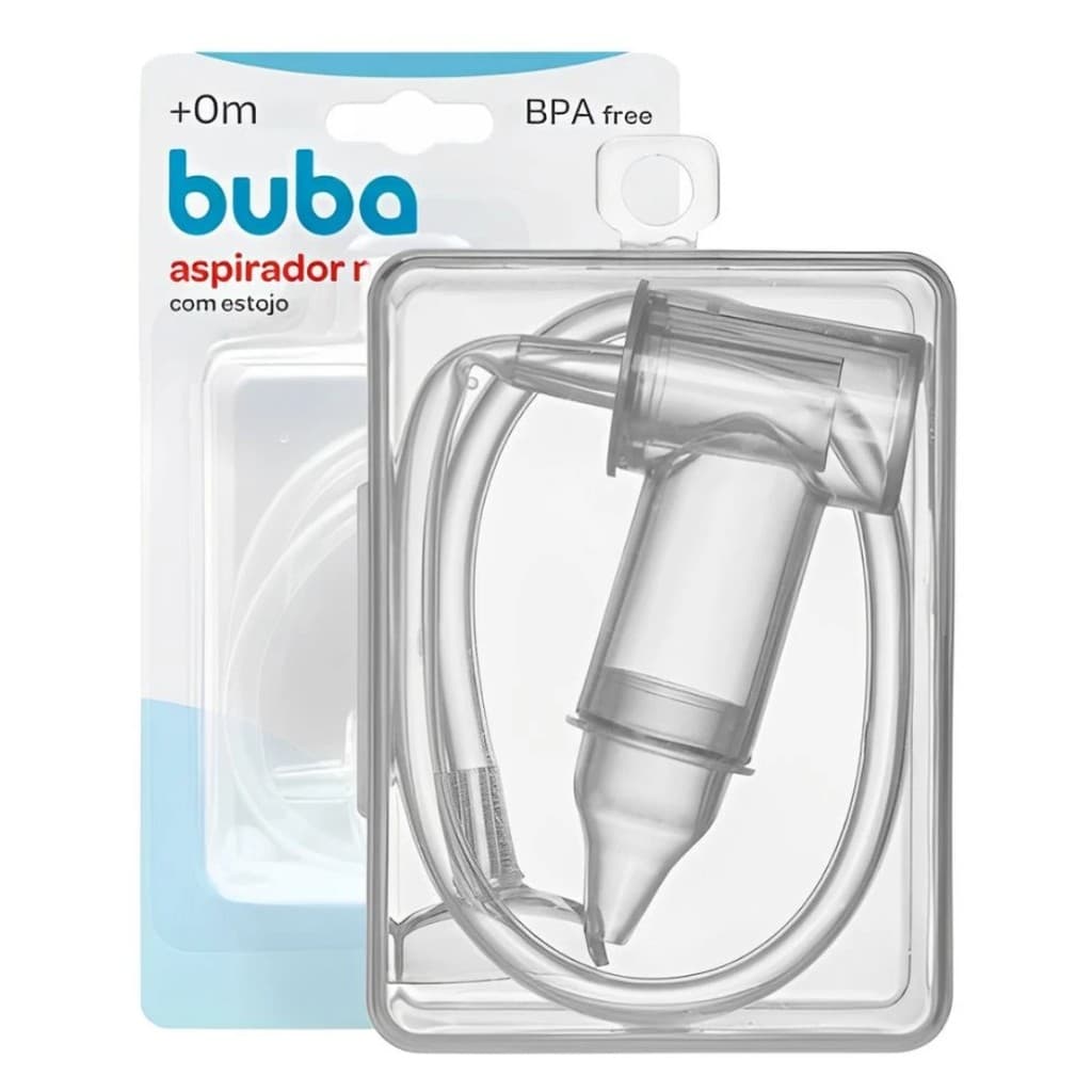 Aspirador Nasal de Sucção com Estojo para Nariz Entupido do Bebê Infantil Buba 7551