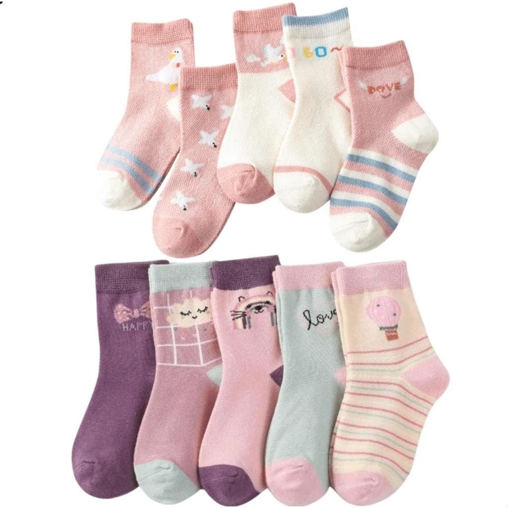 Meia Infantil Masculina ou Feminina 0 A 10 Anos Ótima Qualidade e Confortável kits com 6,12 ou 18 pares