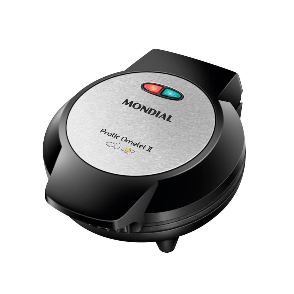 Omeleteira Pratic Omelet II Mondial Preto e Inox 800W OM-04-BI