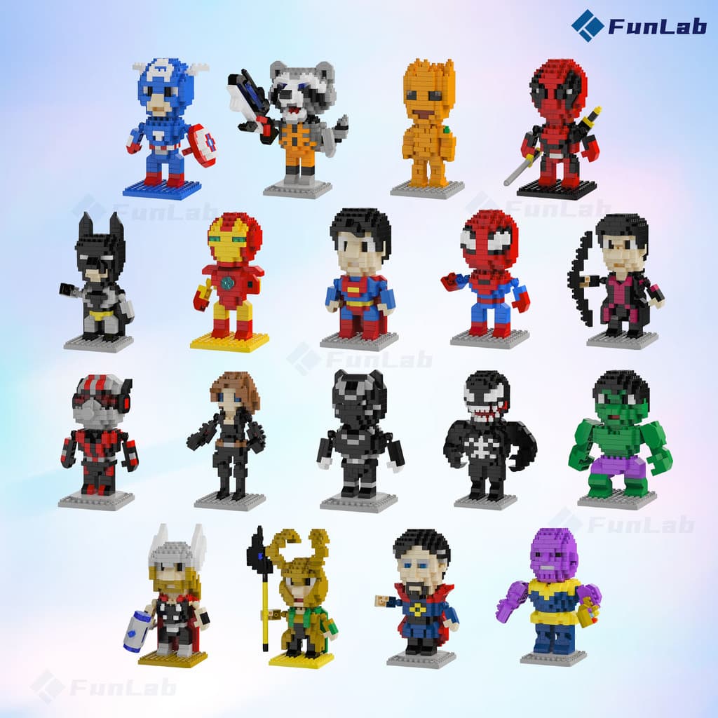 Blocos de Montar Marvel e DC – Coleção Perfeita para Fãs e Crianças! Homem Aranha Montar Brinquedo