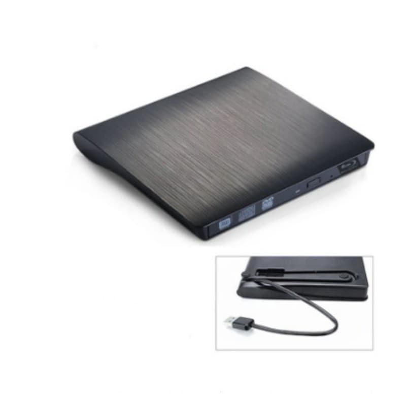 Drive Gravador Leitor Dvd Externo Usb 3.0 + Type-c Portátil Pc Notebook e Macbook LOTUS LT-DVD01