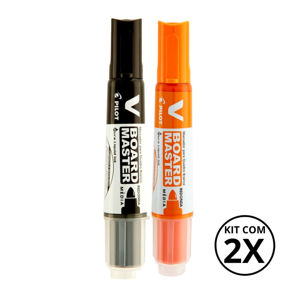 Kit com 2 Marcadores Para Quadro Branco V Board Master - PILOT