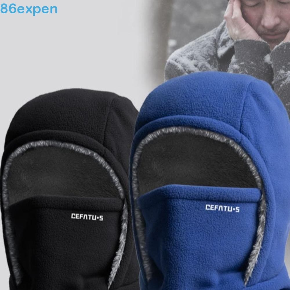 Boné De Ciclismo Balaclava EXPEN1 , Capuz E Chapéu Quente De Lã À Prova De Frio , Térmico Grosso Vento Para Esqui