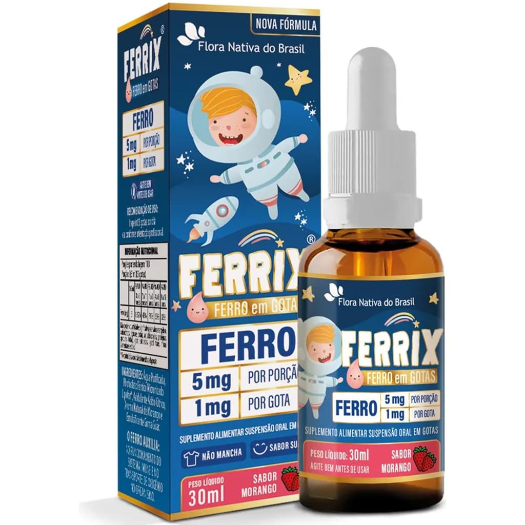 Ferrix Ferro Infantil Vitamina em Gotas Kids Flora Nativa