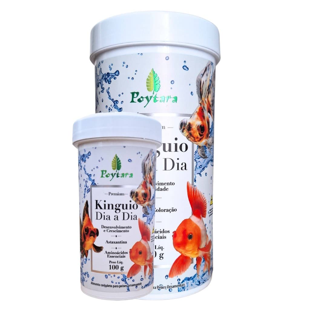 Ração Para Peixes Poytara Kinguio Dia a Dia Carpas Koi