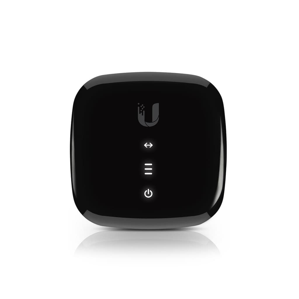 Modem Roteador Ubiquiti UFiber UF‑LOCO Preto ONU Ubiquiti Ufiber GPON 2P 1G UF-LOCO Novo Nota Fiscal Melhor Preço do BR