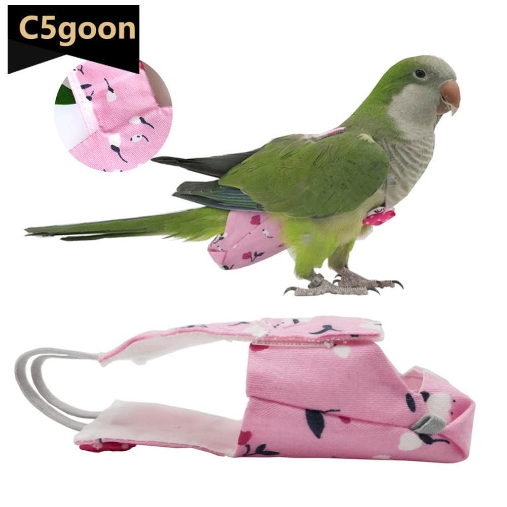 C5GOON Papagaio Fralda Vôo Terno Roupas De Pássaro Para Periquito Pombo Médio Grande De Estimação G5H4