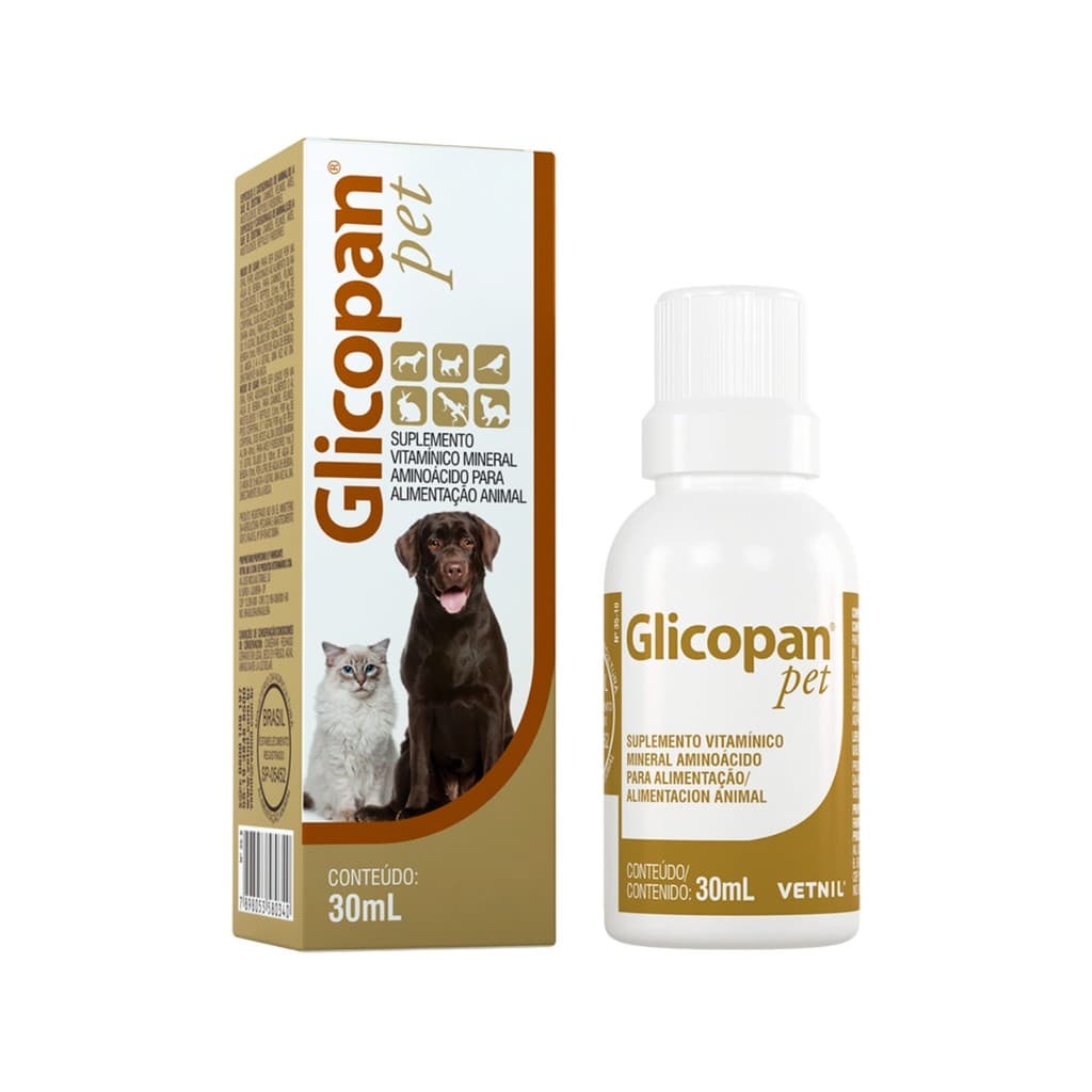 Glicopan Pet 30ml - Suplemento Vitaminico - Vetnil