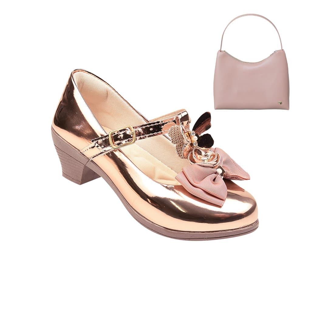 Sapatilha Boneca Infantil Menina Com bolsinha Ref 8056B