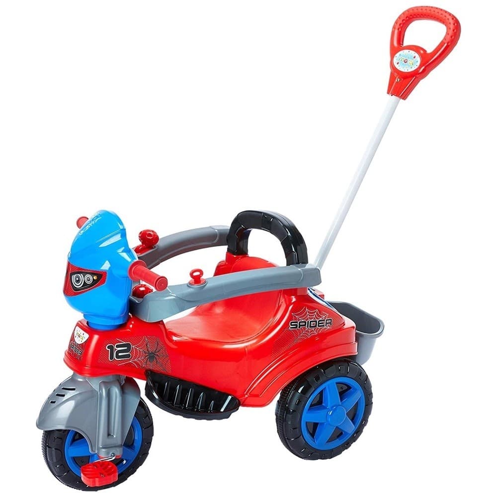 Triciclo Passeio e Pedal Infantil Maral Baby City Spider