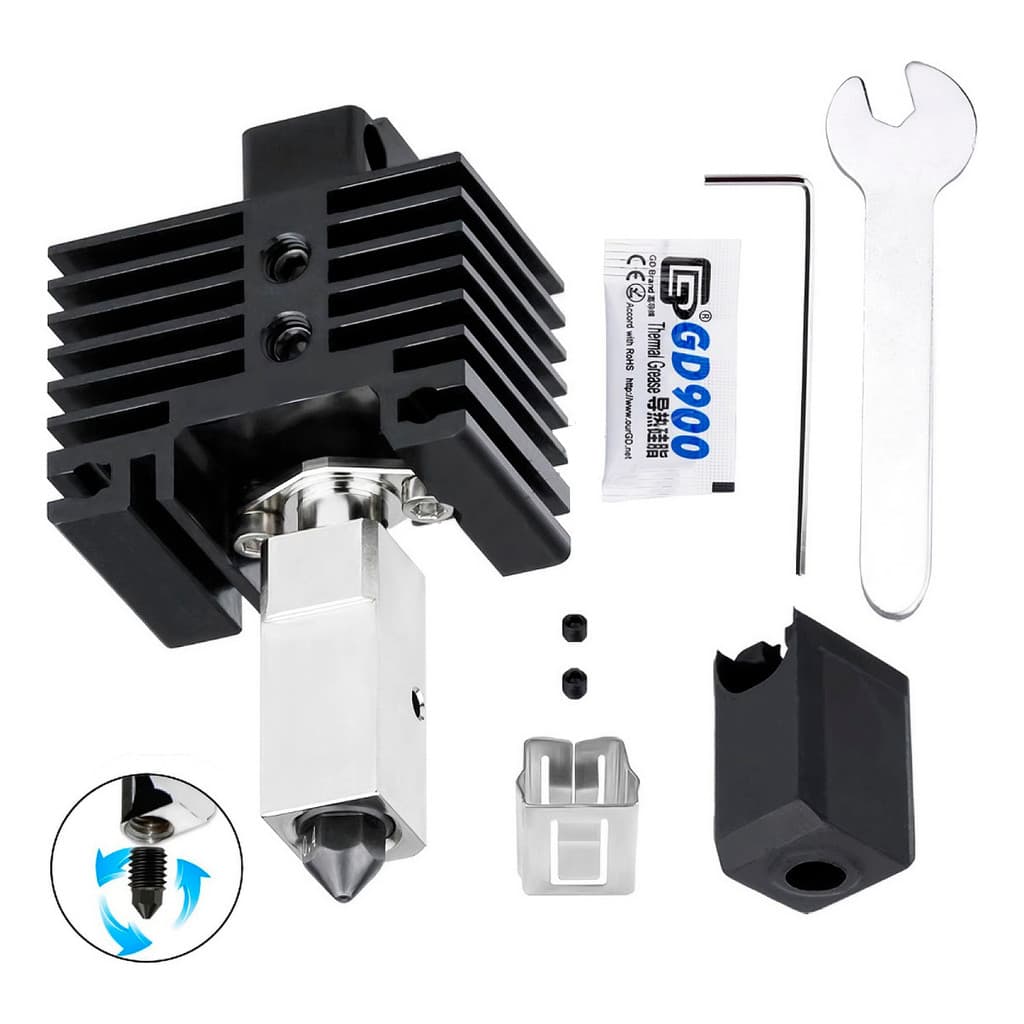 Novo Hotend Upgrade Bico 0.4 Bambulab P1p P1s X1 X1c Bambu