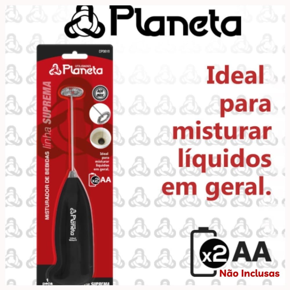 Misturador de Bebidas Mixer Elétrico Batedor de Clara Planeta