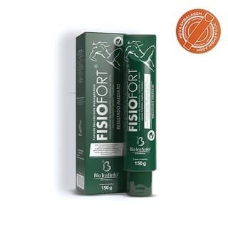 Kit c/ 6 Pomada Massageadora Fisiofort (Fisioforte) Verde 150g - Bio Instinto