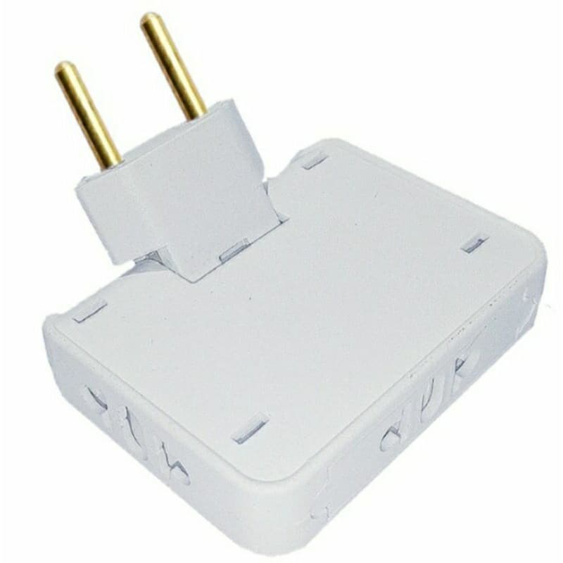 Extensor de Tomada 10A e 20A Dobrável Adaptador Benjamin Articulado