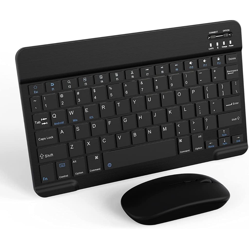 Teclado Abnt2 + Mouse Bluetooth Para Motorola Moto Tab G70