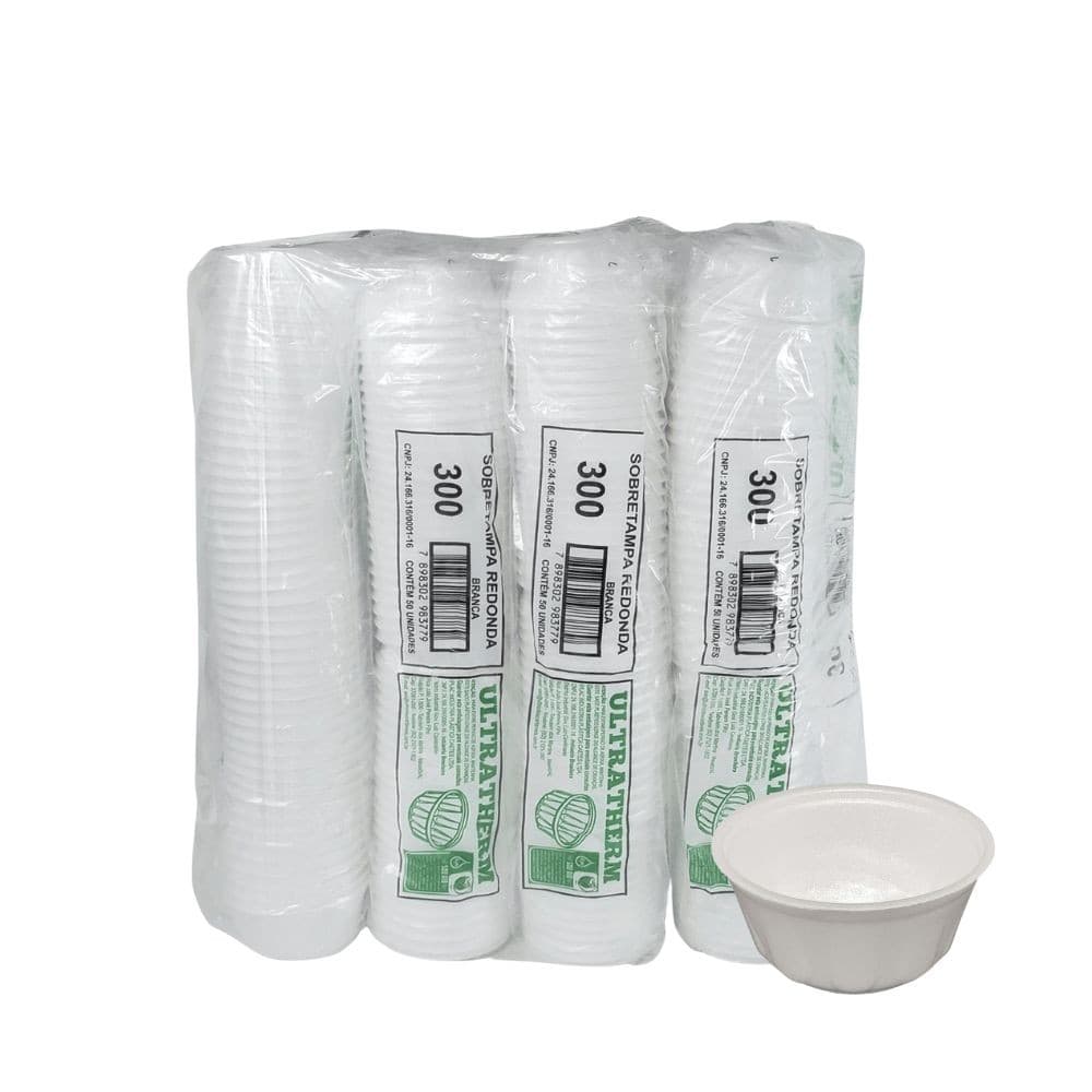 Pote de Isopor 300ml MR300 Ultratherm com 400 unidades (Sem Tampas)