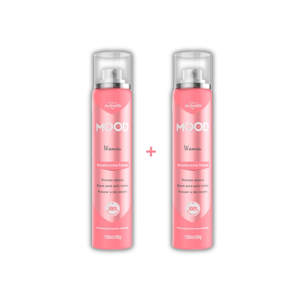 Kit C/ 2 Desodorante Íntimo Bem Estar Aroma Encantador Spray de Bolsa 100ml - Mood