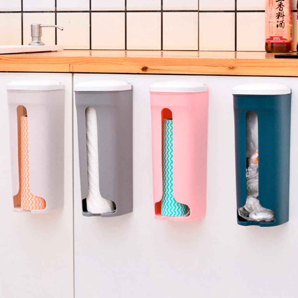 Suporte Multiuso 33Cm Para Sacola de Lixo Organização Prática Para Casa Cozinha e Banheiro