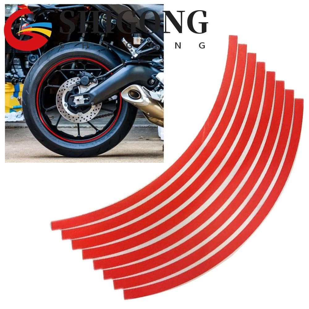 SHIGONG Motocicleta Roda Adesivo Listras Reflexivas Adesivos De Bicicleta 17 " 18 " Fita De Aro De
