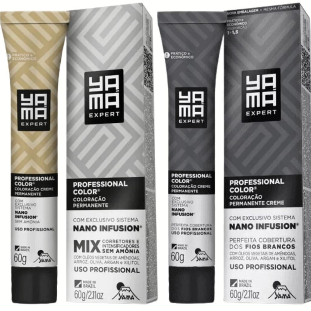 Coloração Yama Profissional Color Nano Infusion 60g -  Escolha a Sua