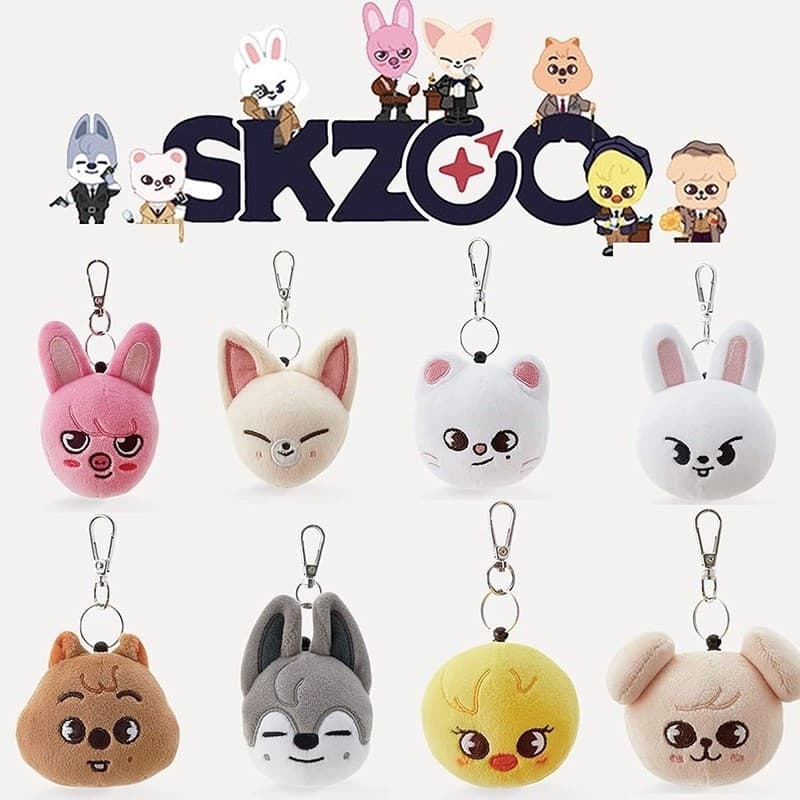 Chaveiro de Pelúcia Skzoo Boneca Stray Kids Brinquedo Idol Acessórios para Coleção e Presente para Fãs