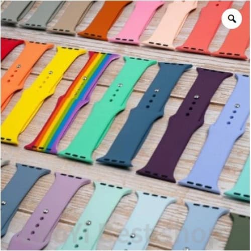 Pulseira Silicone para Smartwatch Apple Watch, IWO 38~40~41/mm 42~44~45~49/mm Series 1-7 SE w26, w46, F8 de mais luoyi